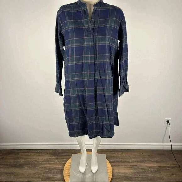 🌟UNIQLO COTTON PLAID  DRESS S - Picture 2 of 13
